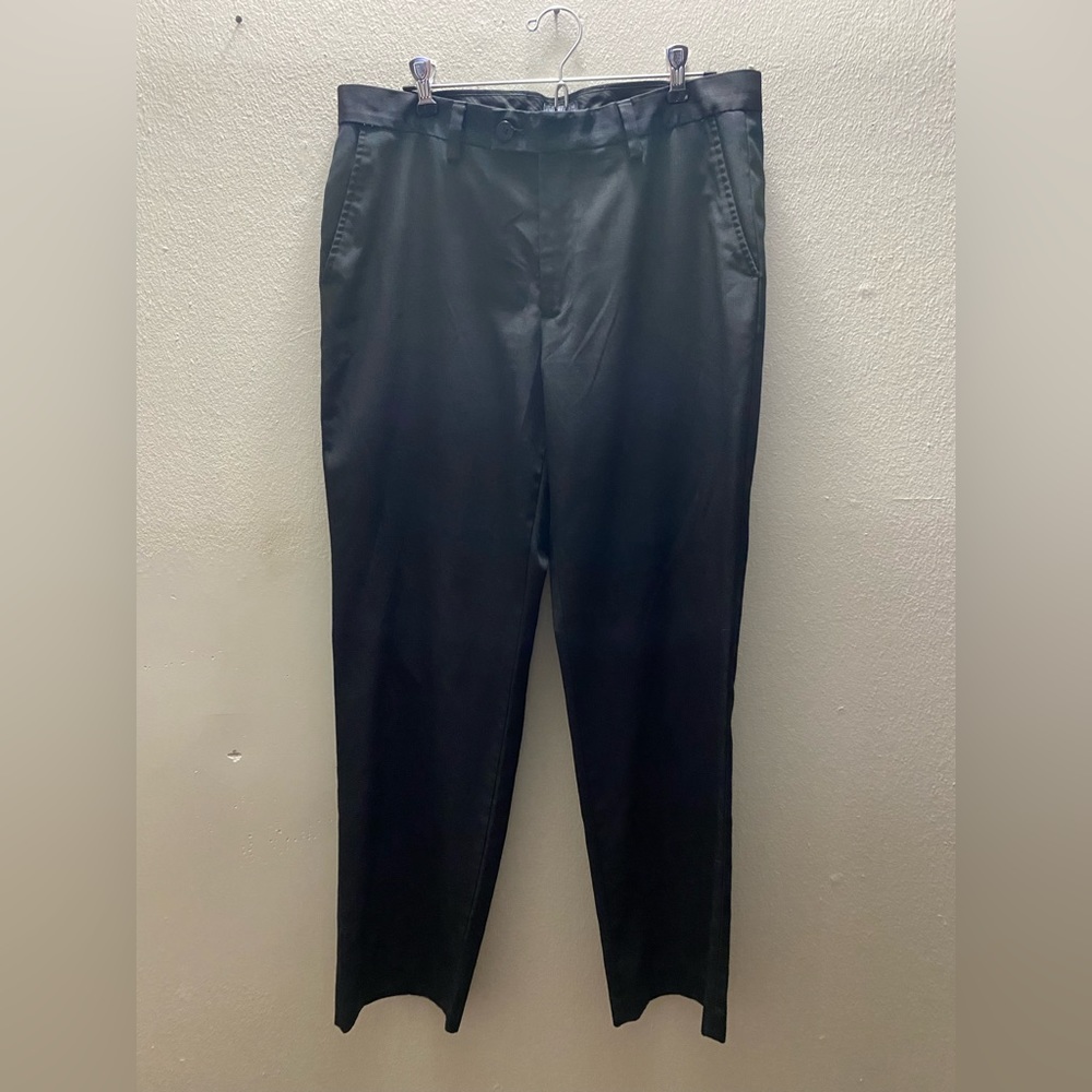 Men’s American Modern Alexander Julian 34x32 Black Dress pants dark gray stripes